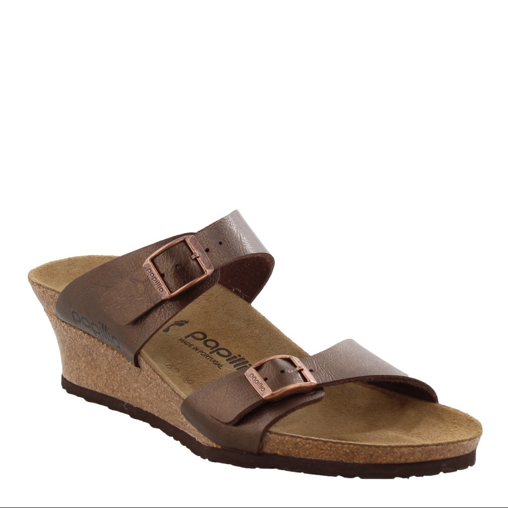 Birkestock Papillio Dorothy Wedge Sandal Size 39 Narrow